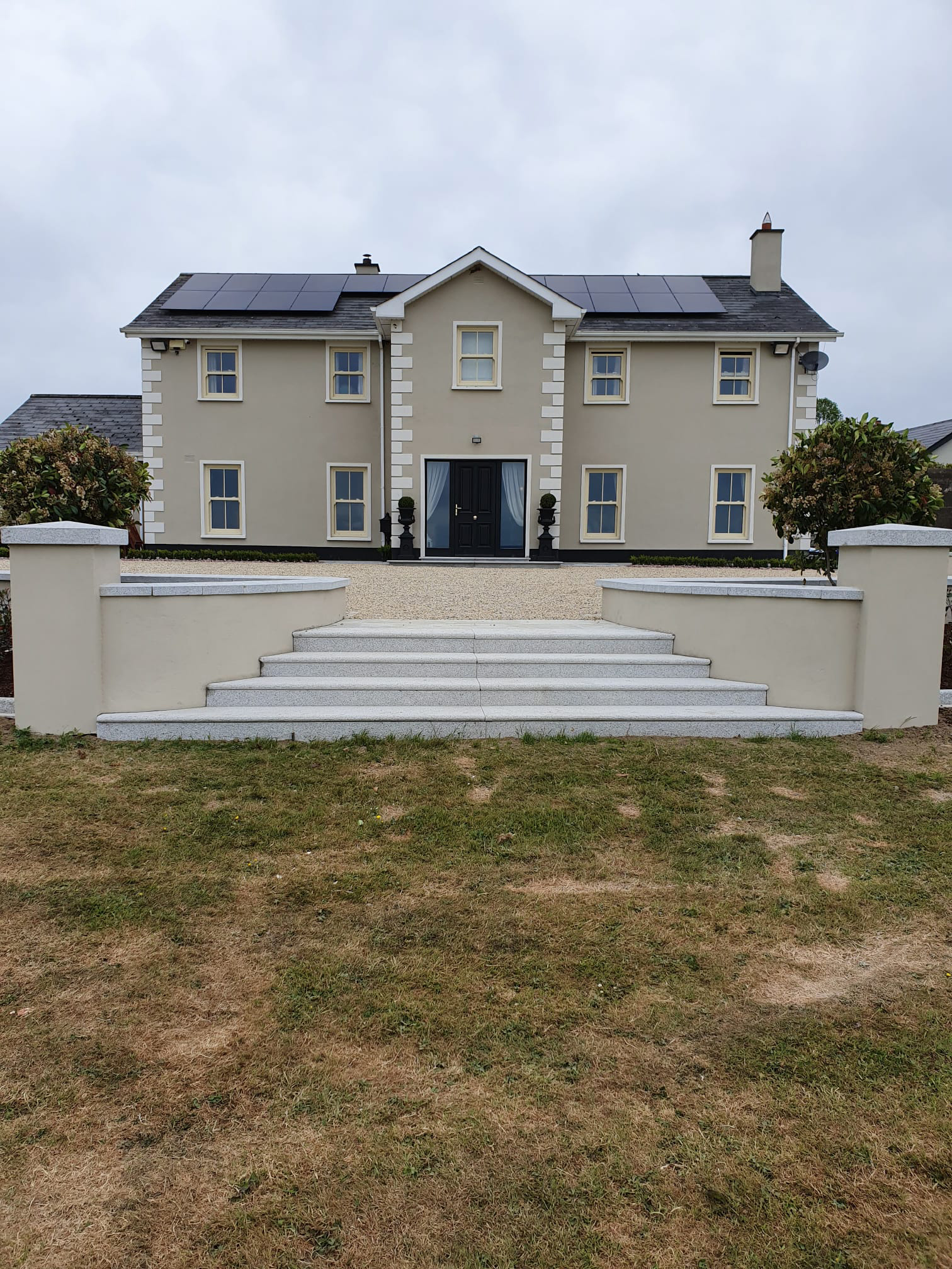 Block paved entrance