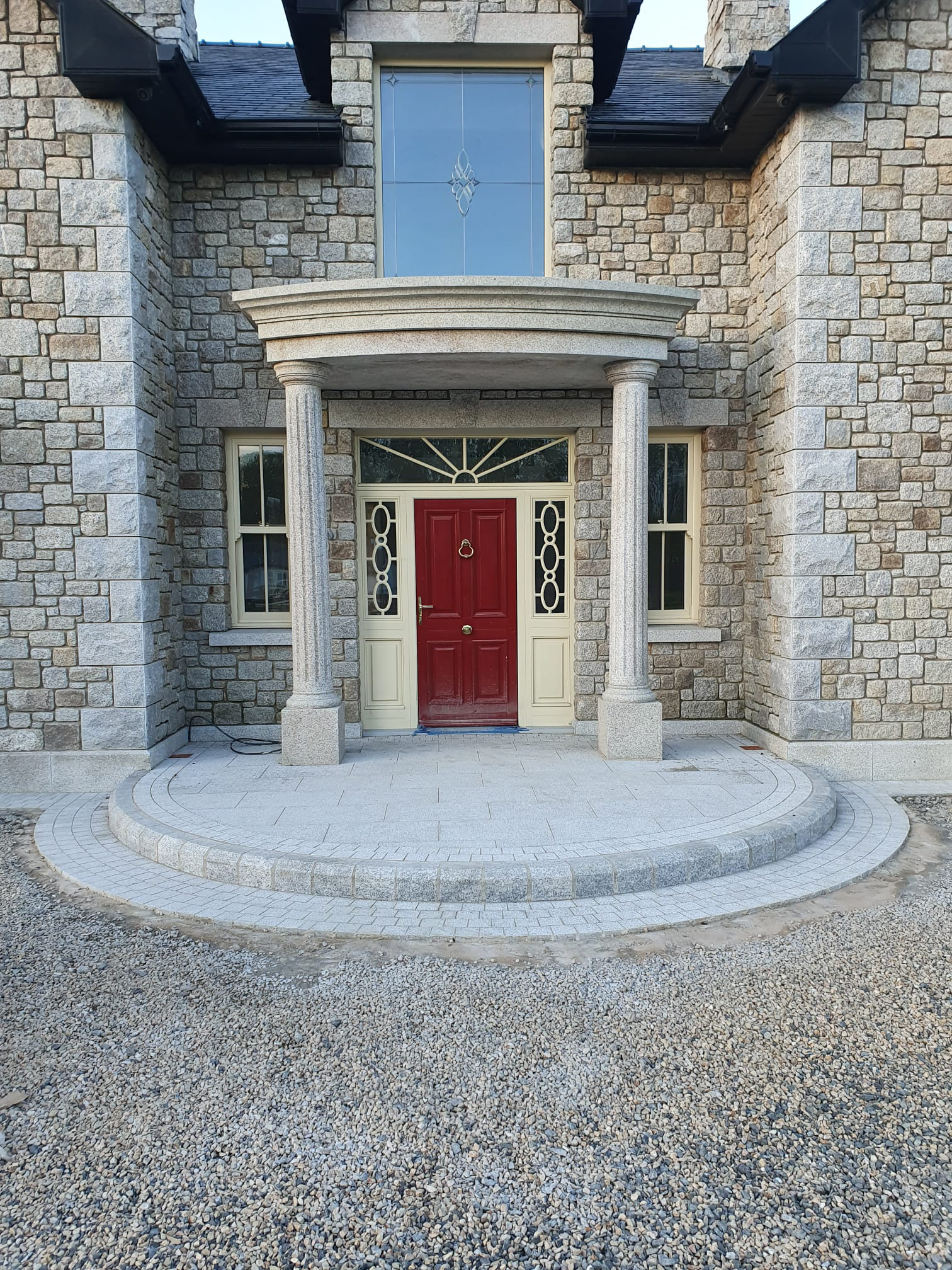 Curved Driveway Finish